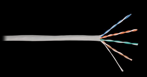 Фотография товара 'Nikomax Кабель U/UTP 4 пары, категория 5e, одножильный, внутренний, 305м NKL 2100A-GY'