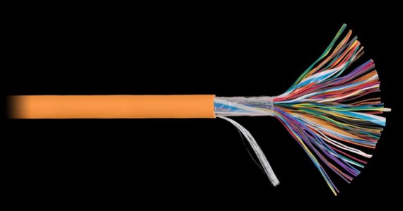 Фотография товара 'Nikomax Кабель U/UTP 50 пар, категория 5, одножильный, внутренний/внешний, 500м NKL 6115C-OR'