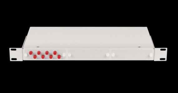 Фотография товара 'Nikomax Оптический кросс 19, 1U, укомплектованный на 8 портов FC/UPC NMF-RP08FCUS2-WS-1U-GY'