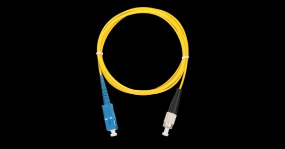 Фотография товара 'Nikomax Шнур волоконно-оптический, переходной, одномодовый 9/125мкм, стандарта OS2 NMF-PC1S2C2-SCU-FCU-010'