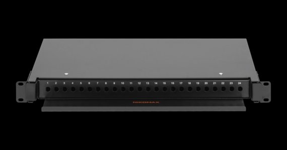 Фотография товара 'Nikomax Оптический кросс 19, 1U, до 24 FC/ST портов, выдвижной NMF-RP24FC-TS-P-1U-BK'