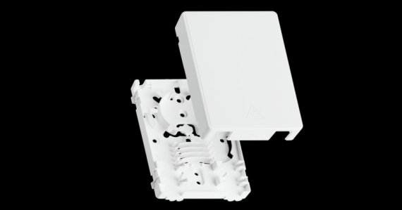Фотография товара 'Nikomax Корпус волоконно-оптической настенной розетки, до 2 портов SC или LC NMF-WO2-BLANK-CP-WT'