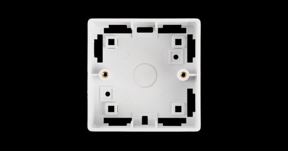 Фотография товара 'Nikomax Коробка настенная, под лицевые панели и розетки формата 86х86 мм NMC-BB86X86-WT'