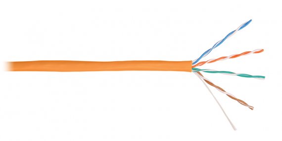Фотография товара 'Nikomax Кабель U/UTP 4 пары, категория 5е, внутренний, одножильный, 305м NKL 4100C-OR'