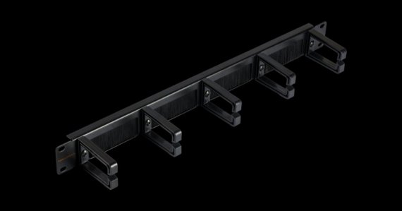 Фотография товара 'Nikomax Кабельный органайзер 19, 1U, глубина колец 53 мм NMC-OP530HB-1U-BK-2'