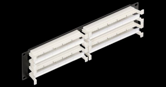 Фотография товара 'Nikomax Коммутационная панель 110 типа, 19, 2U, 200 пар NMC-RB110-200'