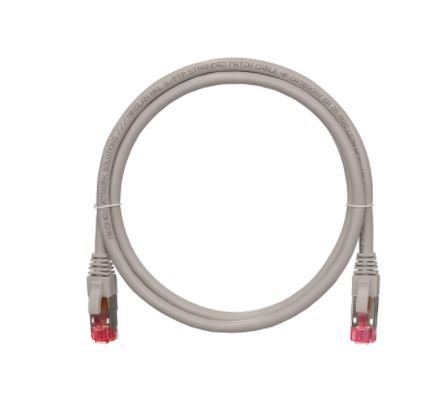 Фотография товара 'Nikomax Коммутационный шнур S/FTP 4 пары, Кат.6a (Класс Ea), 500МГц, 2хRJ45/8P8C, T568B, заливной, NMC-PC4SA55B-001-C-GY'