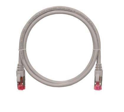 Фотография товара 'Nikomax Коммутационный шнур S/FTP 4 пары, Кат.6a (Класс Ea), 500МГц, 2хRJ45/8P8C, T568B, заливной, NMC-PC4SA55B-001-GY'