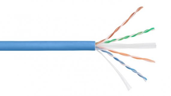 Фотография товара 'Nikomax Кабель U/UTP 4 пары, Кат.6a (Класс Eа), тест по ISO/IEC, 500МГц, одножильный, BC (чистая медь), 23AWG (0,57мм), внутренний, LSZH нг(А)-HFLTx, NKL 4155C-IB'