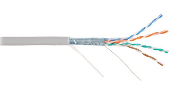 Фотография товара 'Nikomax Кабель F/UTP 4 пары, Кат.5e (Класс D), тест по ISO/IEC, 100МГц, одножильный, BC (чистая медь), 24AWG (0,49мм), внутренний, PVC нг(А), NKL 2200A-GY'