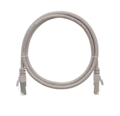 Фотография товара 'Nikomax Коммутационный шнур F/UTP 4 пары, Кат.5е (Класс D), 100МГц, 2хRJ45/8P8C, T568B, заливной, NMC-PC4SD55B-001-C-GY'