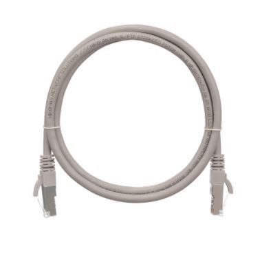 Фотография товара 'Nikomax Коммутационный шнур F/UTP 4 пары, Кат.5е (Класс D), 100МГц, 2хRJ45/8P8C, T568B, заливной, NMC-PC4SD55B-001-GY'