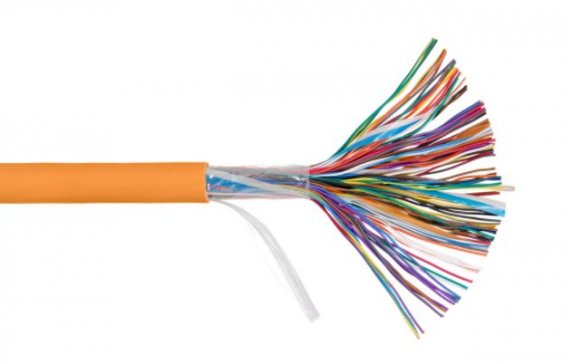 Фотография товара 'Nikomax Кабель U/UTP 50 пар, Кат.5 (Класс D), 100МГц, одножильный, BC (чистая медь), 24AWG (0,50мм), внутренний/внешний, LSZH -40C нг(А)-HFLTx, NKL 6115C-OR-M-A002'