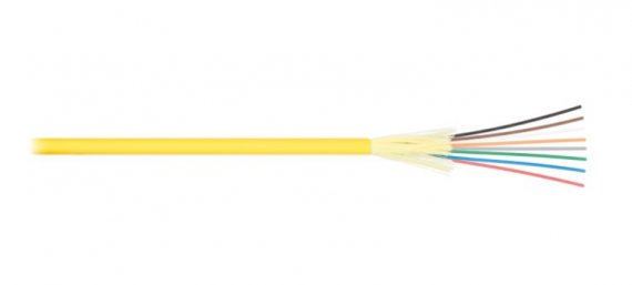 Фотография товара 'Nikomax Кабель волоконно-оптический, 16 волокон, одномодовый 9/125мкм, стандарта OS2, внутренний, NKL-F-016S2I-00C-YL'