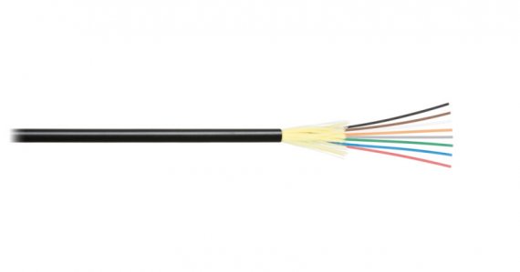 Фотография товара 'Nikomax Кабель волоконно-оптический, 12 волокон, многомодовый 50/125мкм, стандарта OM3, внутренний/внешний, NKL-F-012M3I-00C-BK-F001'