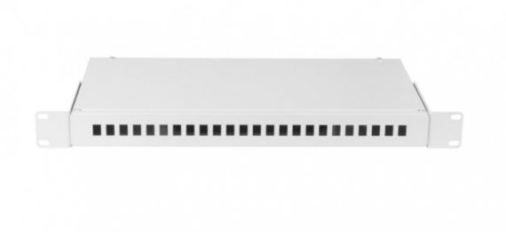 Фотография товара 'Nikomax Оптический кросс 19", 1U, до 24 SC портов или 48 LC портов, стальной, NMF-RP24SC-WS-ES-1U-GY'