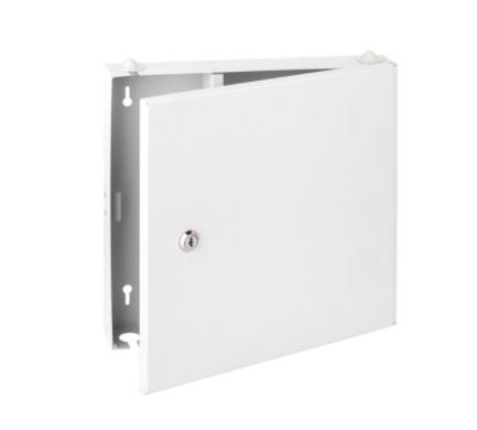 Фотография товара 'Nikomax Оптический кросс настенный, до 16 FC/ST портов, стальной, с ключом, NMF-WP16FC-IP-ES-GY'