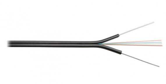 Фотография товара 'Nikomax Кабель волоконно-оптический, 2 волокна, одномодовый 9/125мкм, стандарта G.657.A1 & G.652.D, внутренний/внешний, NKL-F-002A1F-00C-BK'