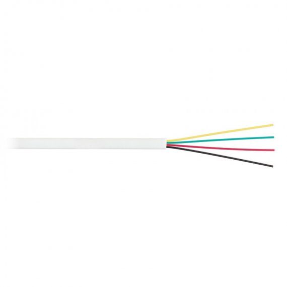 Фотография товара 'Nikomax Кабель телефонный, плоский, 4 жилы, внутренний, многожильный, 100м NKL 2026A-WT'