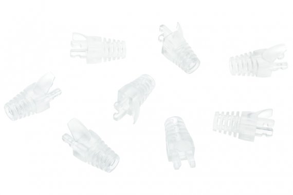 Фотография товара 'Nikomax Защитный колпачок для коннекторов RJ45, под кабели диметром 6,5 мм NMC-RJBOOT65A-TR-100'