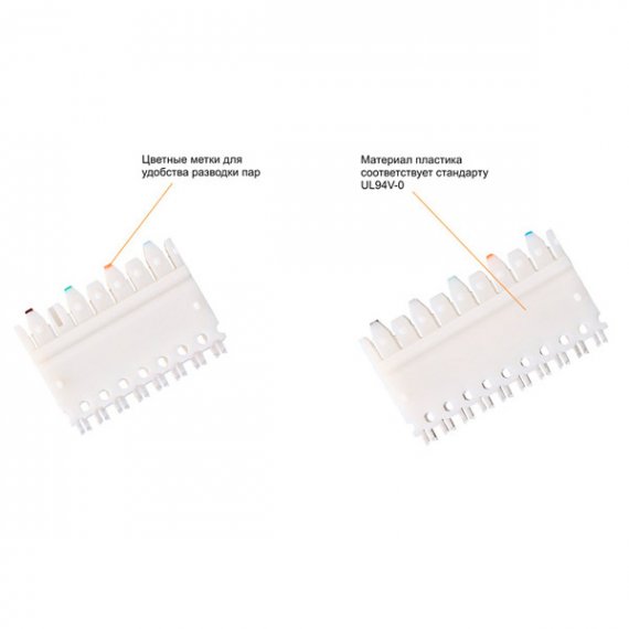 Фотография товара 'Nikomax Соединительный коннектор 110 типа, категория 5е, на 5 пар NMC-CC110UD5-100'