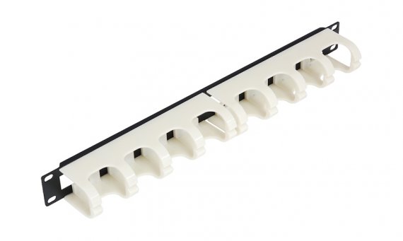 Фотография товара 'Nikomax Кабельный органайзер 19, 1U, для 110 кроссов, глубина колец 48 мм NMC-OP110'