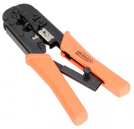 Фотография товара 'Nikomax Устройство обжимное RJ-45/8P8C, RJ-12/6P6C, RJ-11/6P4C NMC-568R'