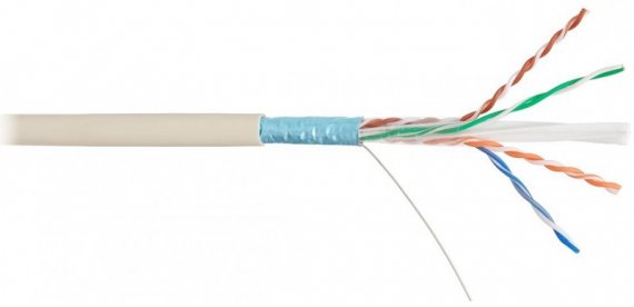 Фотография товара 'Nikomax Кабель F/UTP 4 пары, одножильный, внутренний, 305м NKL 9240C-OR'