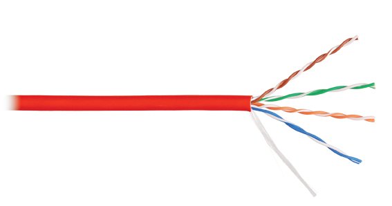 Фотография товара 'Nikomax Кабель U/UTP 4 пары, категория 5e, одножильный, внутренний, 305м NKL 9100C-RD'