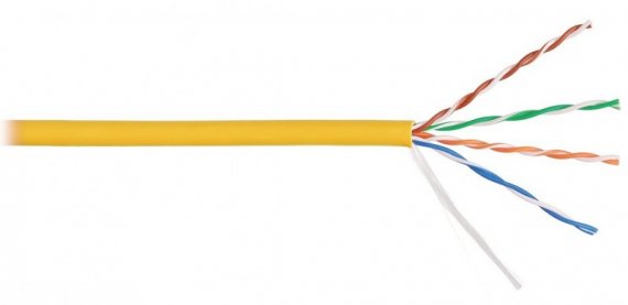 Фотография товара 'Nikomax Кабель U/UTP 4 пары, категория 5e, одножильный, внутренний, 305м NKL 9100C-YL'