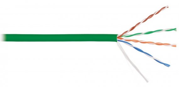 Фотография товара 'Nikomax Кабель U/UTP 4 пары, категория 5e, одножильный, внутренний, 305м NKL 9100C-GN'