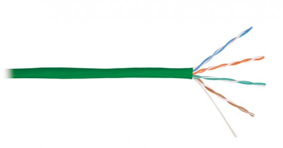 Фотография товара 'Nikomax Кабель U/UTP 4 пары, категория 5e, одножильный, внутренний, 305м NKL 4100A-GN'