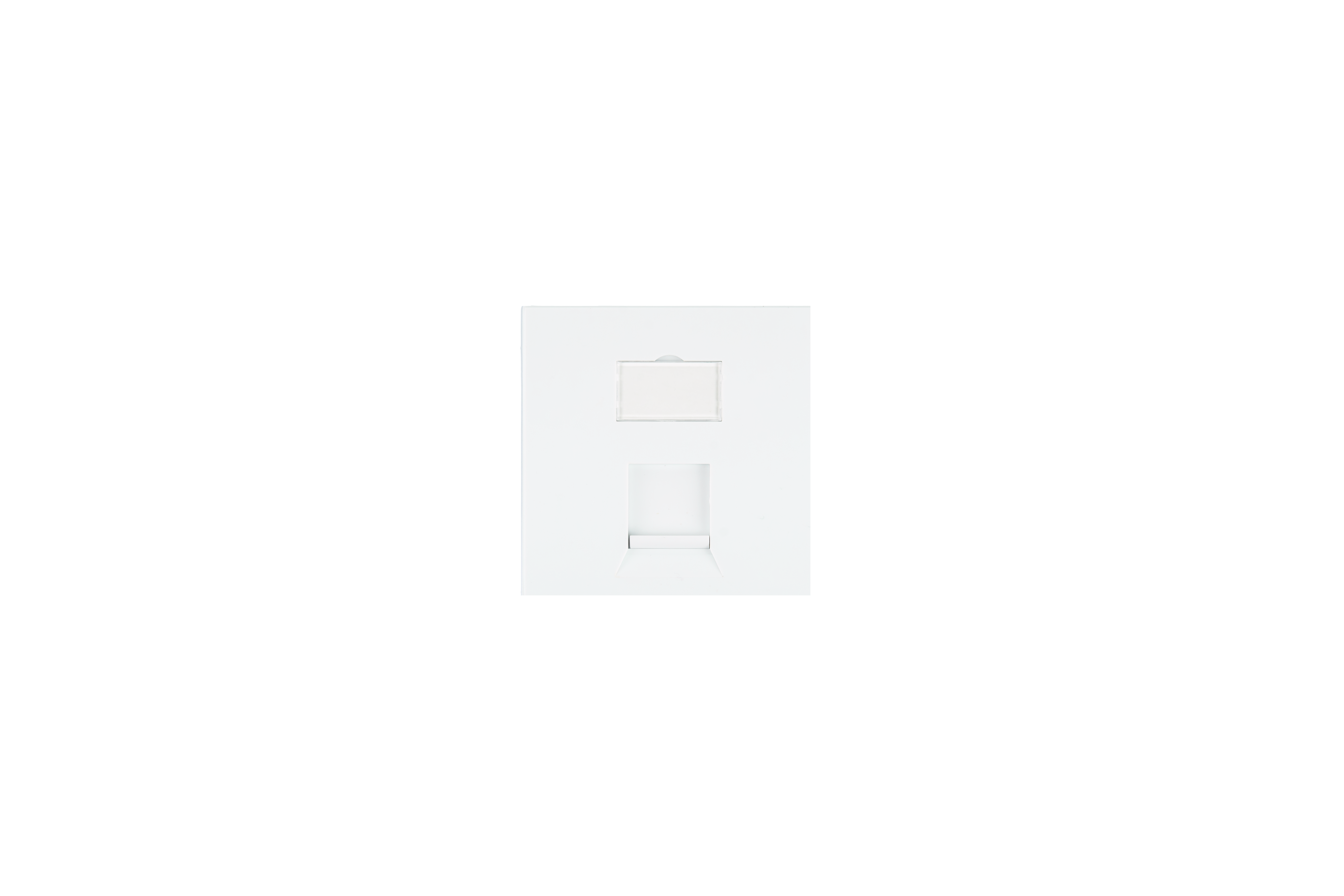 NMC-pm1p-PF-WT. Вставка NIKOMAX, 1 порт, под модули Keystone, со шторкой, белая. NIKOMAX вставка NMC-pm2p-PF-WT. Панель со вставкой, немецкий Формат, 80x80мм, 1 порт, под модули Keystone бел.