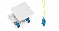 Nikomax Оптическая розетка, укомплектованная на 2 порта SC/UPC, SM 9/125 OS2 NMF-WO02SCUS2-CS-WT
