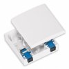 Nikomax Оптическая розетка, укомплектованная на 2 порта SC/APC, SM 9/125 OS2 NMF-WO02SCAS2-CS-WT