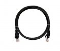 Nikomax Коммутационный шнур U/UTP 4 пары, Кат.5е (Класс D), 100МГц, 2хRJ45/8P8C, T568B, заливной, NMC-PC4UD55B-001-BK
