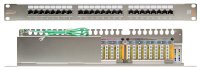 Nikomax Патч-панель 19, 1U, 24 порта, категория 6a, 500МГц, RJ45/8P8C, 110/KRONE, T568B, полный экран NMC-RP24SA2-1U-MT