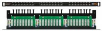 Nikomax Патч-панель 19, 0,5U, категория 6, RJ45/8P8C, 110/KRONE, T568A/B, неэкранированная NMC-RP24UE2-HU-BK
