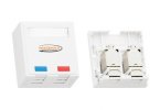 Nikomax Настенная розетка, 2 порта, категория 6, RJ45/8P8C, 110/KRONE, T568A/B NMC-WO2SE2-FT-ST-WT