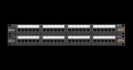 Nikomax Коммутационная панель 19, 2U, категория 6, 250МГц, RJ45/8P8C, T568A/B NMC-RP48UE2-AN-2U-BK